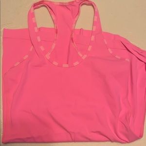 Pink Lululemon cool racer back tank